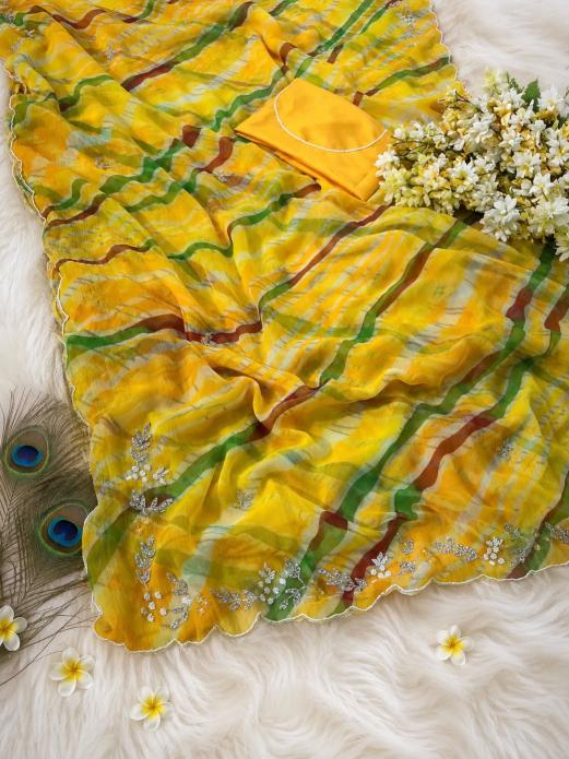 Vinayak lightweight chiffon saree wholesaler